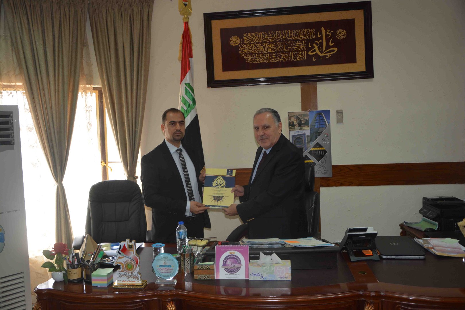 وفد مركز كربلاء للدراسات والبحوث في زيارة للجامعة المستنصرية